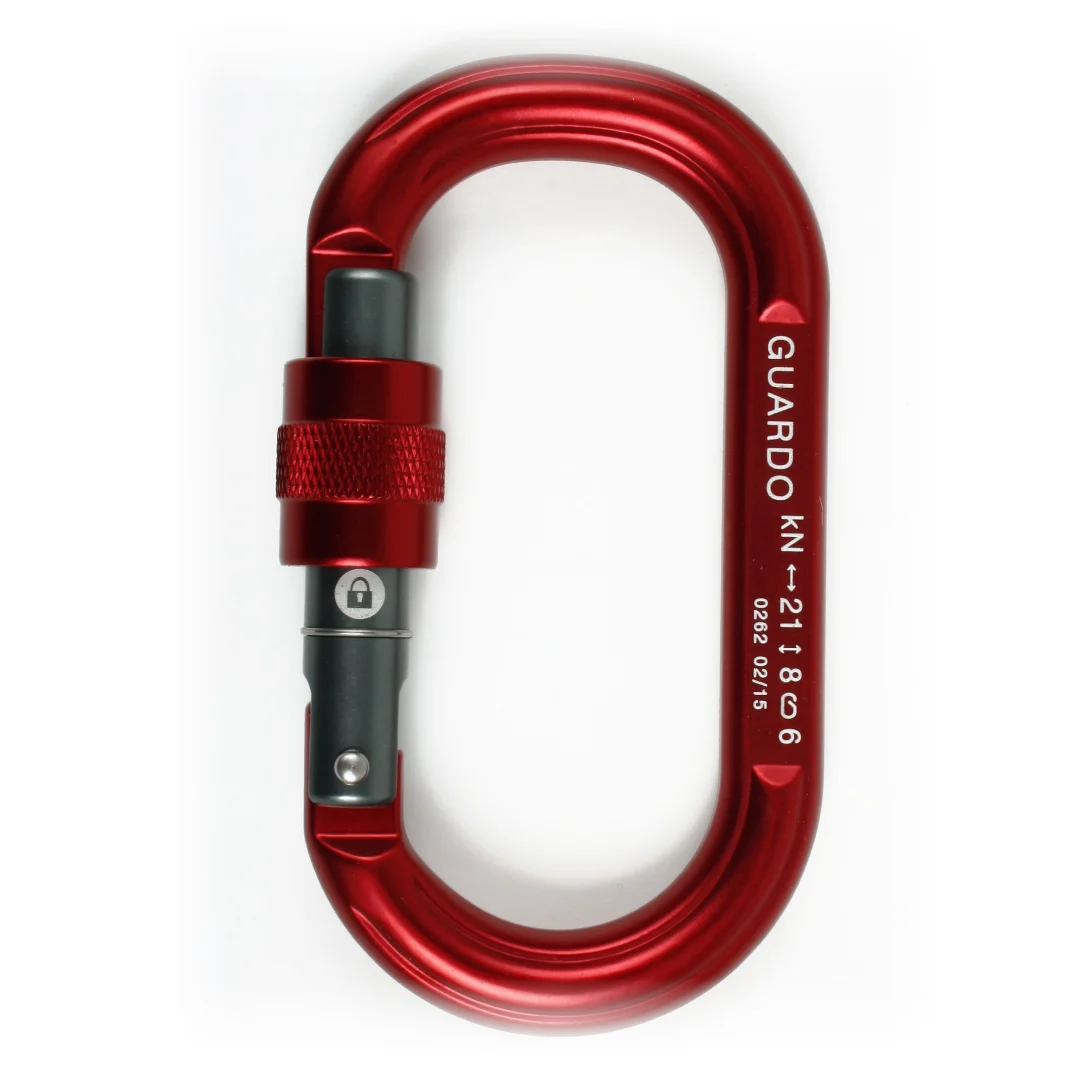 Mosquetón oval con seguro de rosca GuardO – Edelweiss - Imagen 2