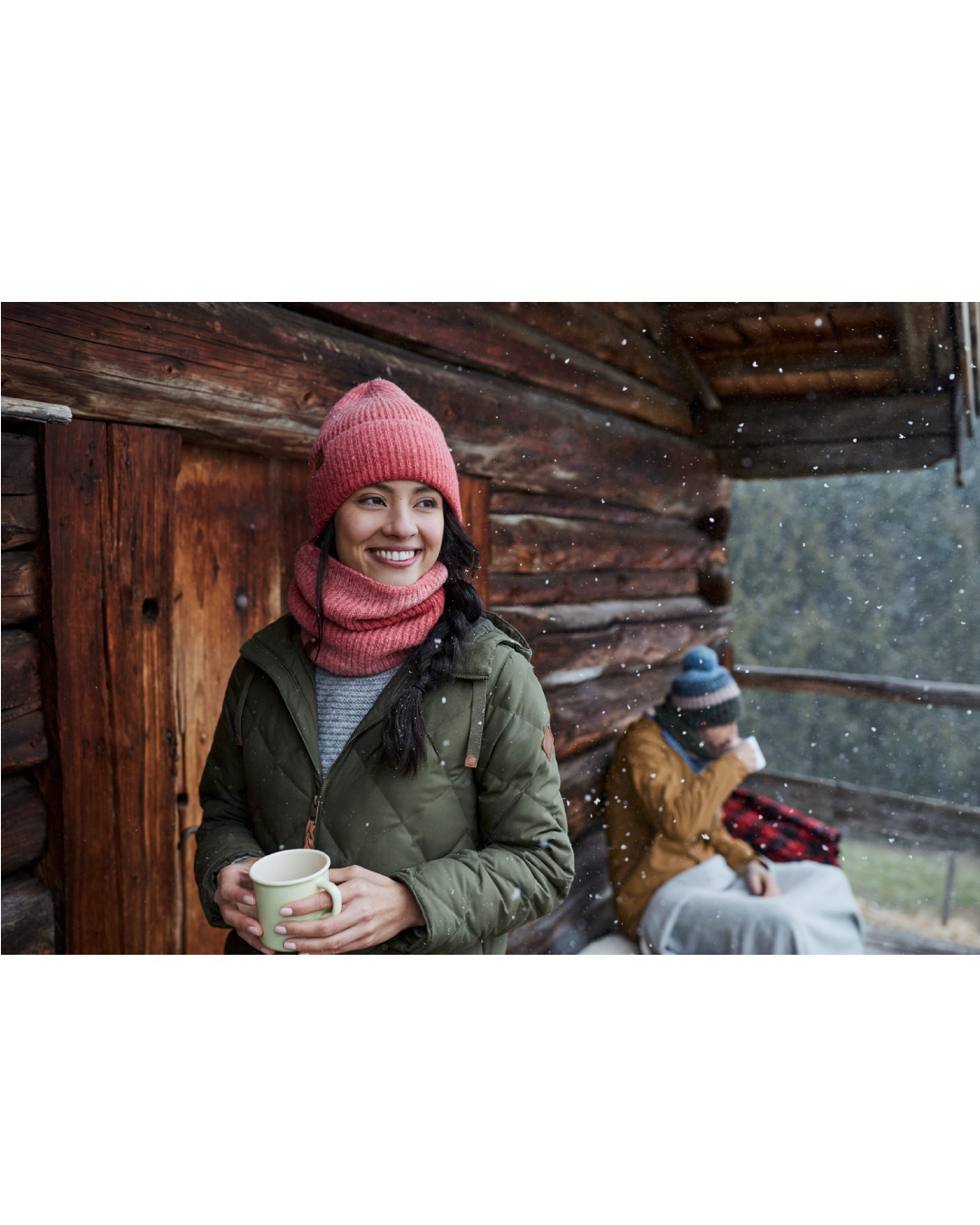 Bandana Buff Knitted & Polar Marin Pink - Imagen 3