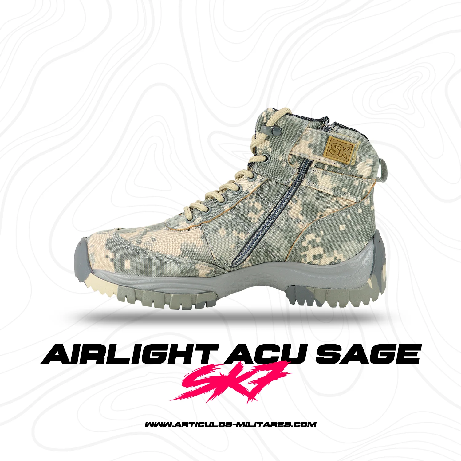 Botas Militares Digital ACU Stealth Airlight SK7 - Imagen 2