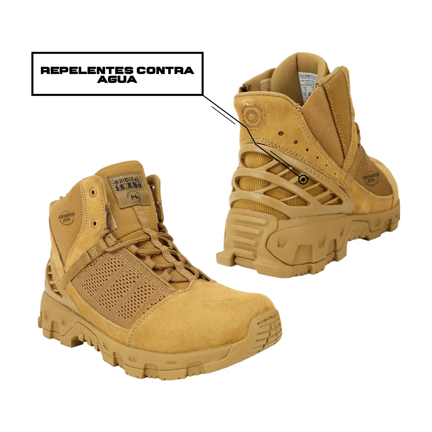 Botas Tácticas Alpha Freedom 6 Coyote (Cortas) ORIGINAL SWAT - Imagen 6