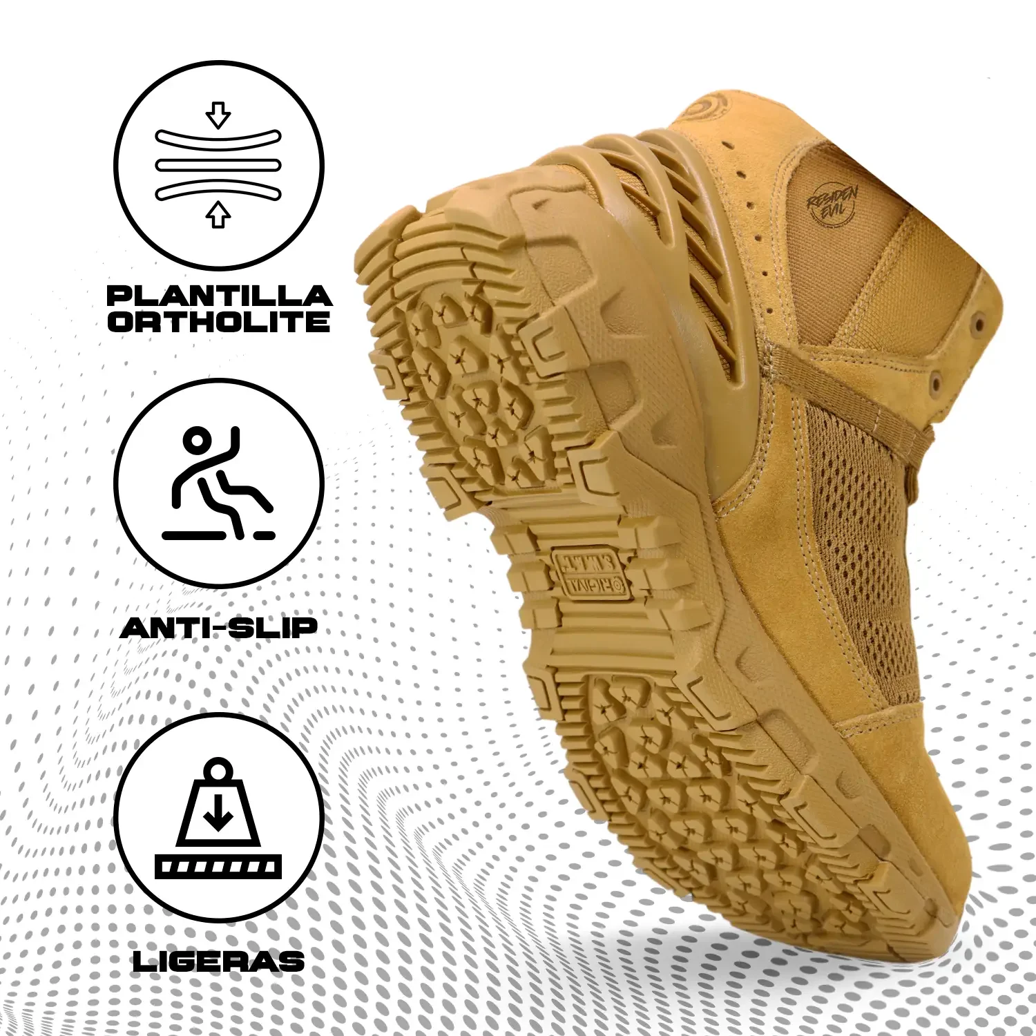 Botas Tácticas Alpha Freedom 6 Coyote (Cortas) ORIGINAL SWAT - Imagen 5