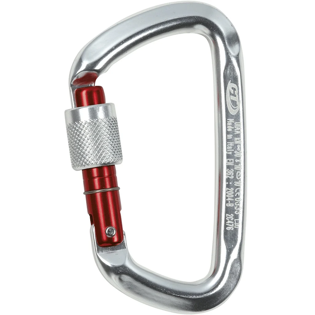 Mosquetón en D con seguro de rosca D-SHAPE SG – Climbing Technology