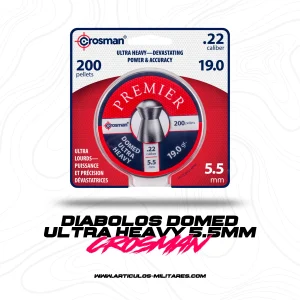 Diabolos Domed Ultra Heavy .22 (5.5mm) 200 Piezas CROSMAN