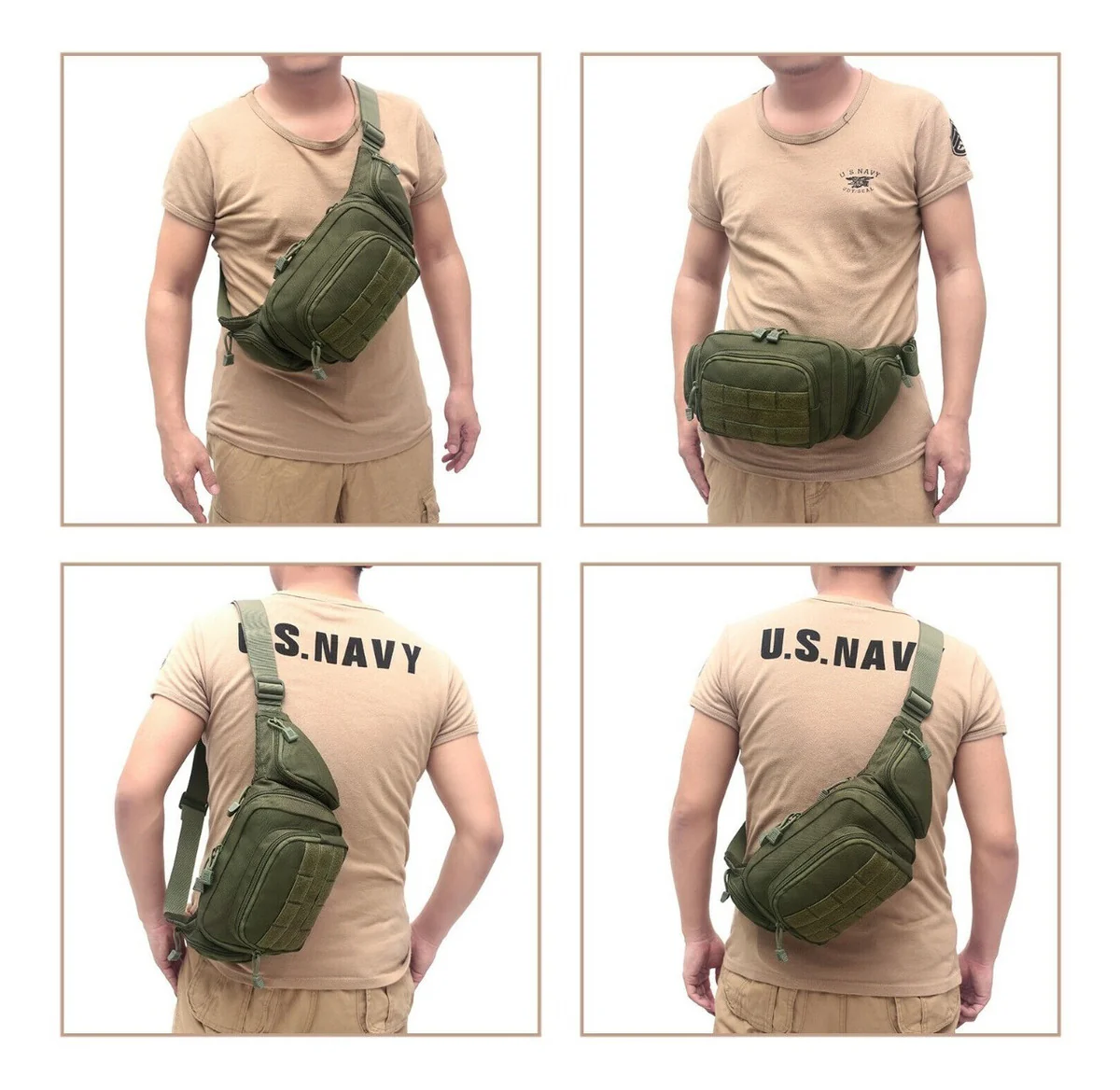 Cangurera Riñonera Táctica Porta Arma - Imagen 9