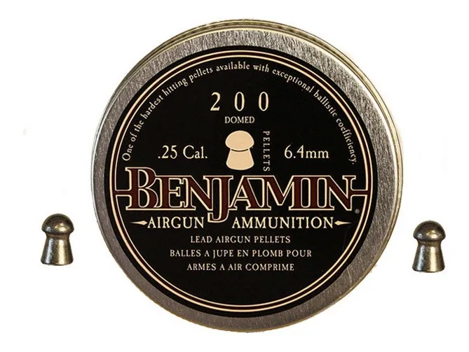 Diabolos Benjamin 6.35mm Calibre .25 27 .8gr 200 Piezas Pellets Caza - Imagen 4