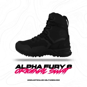 Botas Tácticas Original Swat Alpha Fury 8 Negro