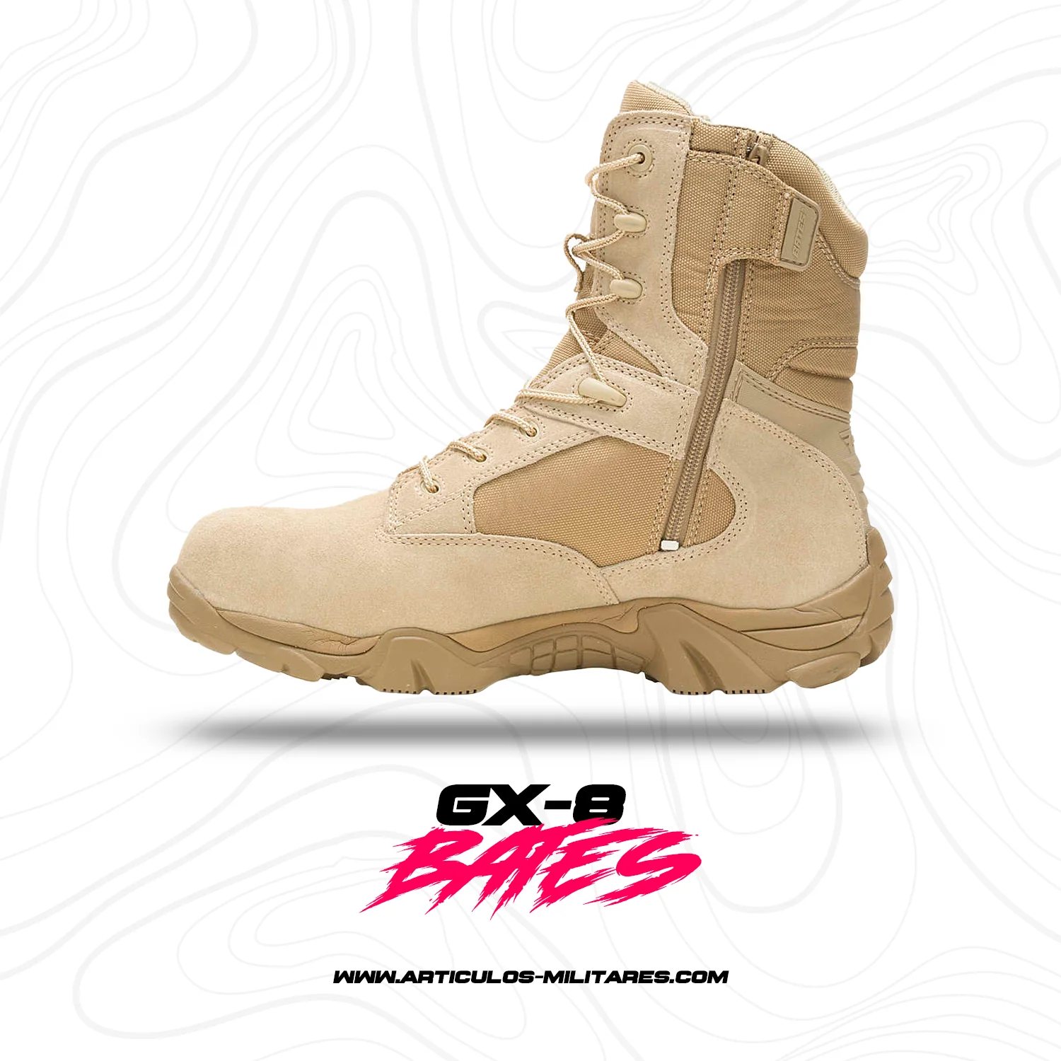 Botas Bates Gx8 Cierre Caqui - Imagen 2