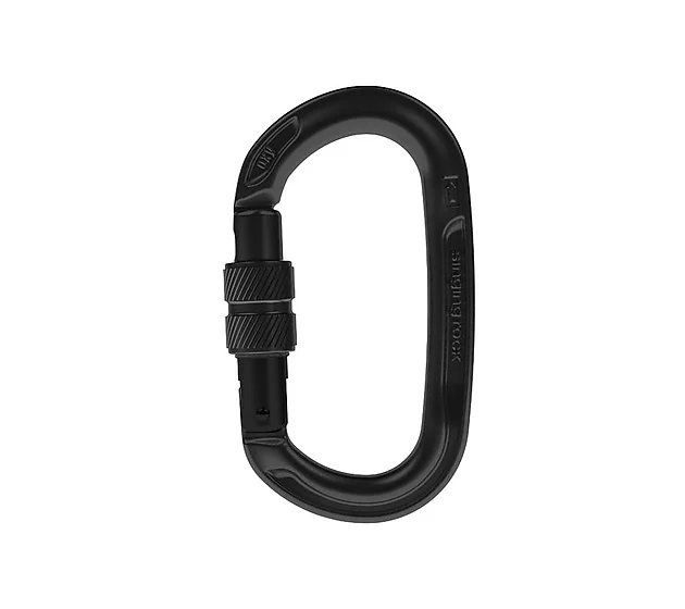 Mosquetón oval de rosca Oxy Black – Singing Rock - Imagen 2