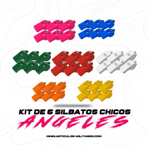 Silbato Profesional 6 Piezas Los Angeles Varios Colores