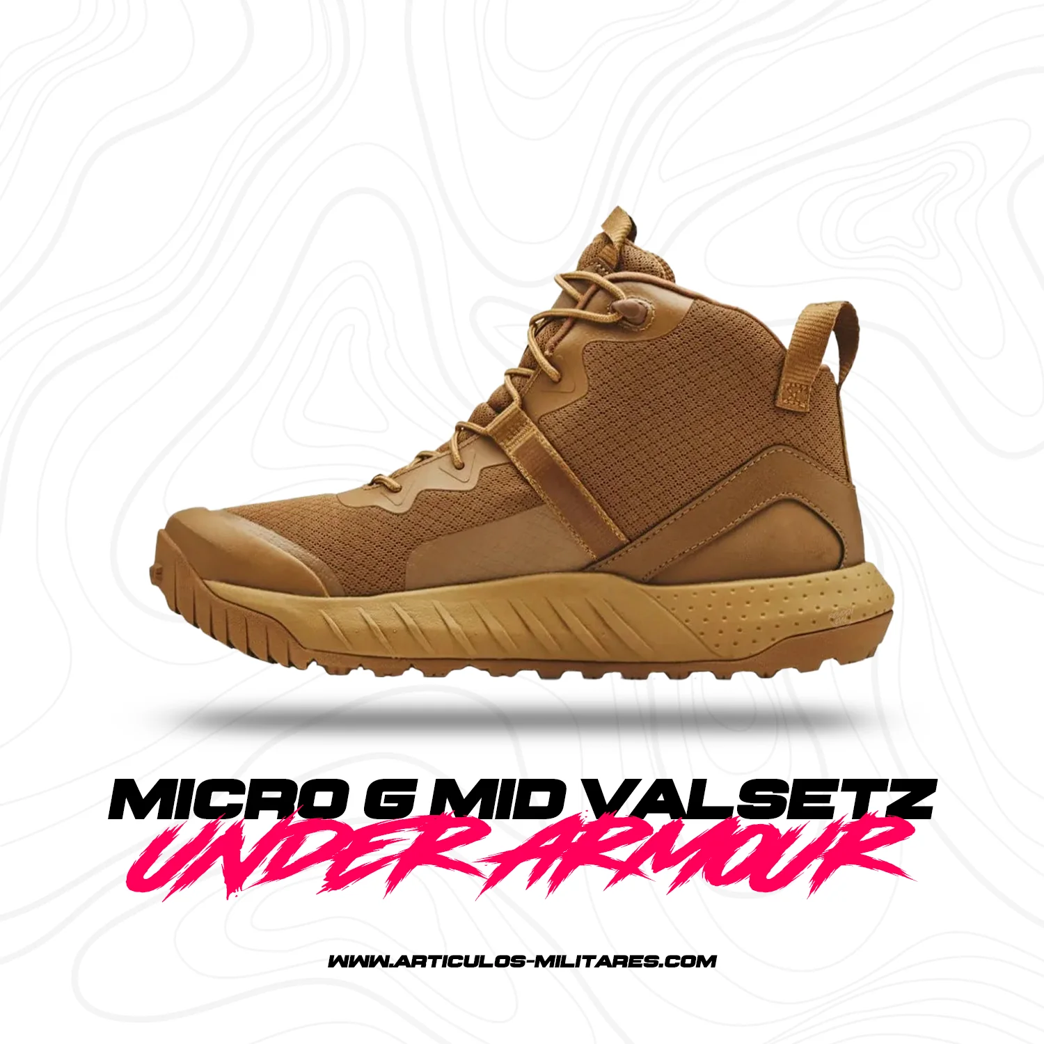 Botas Under Armour Micro G Valzets Mid Coyote - Imagen 2