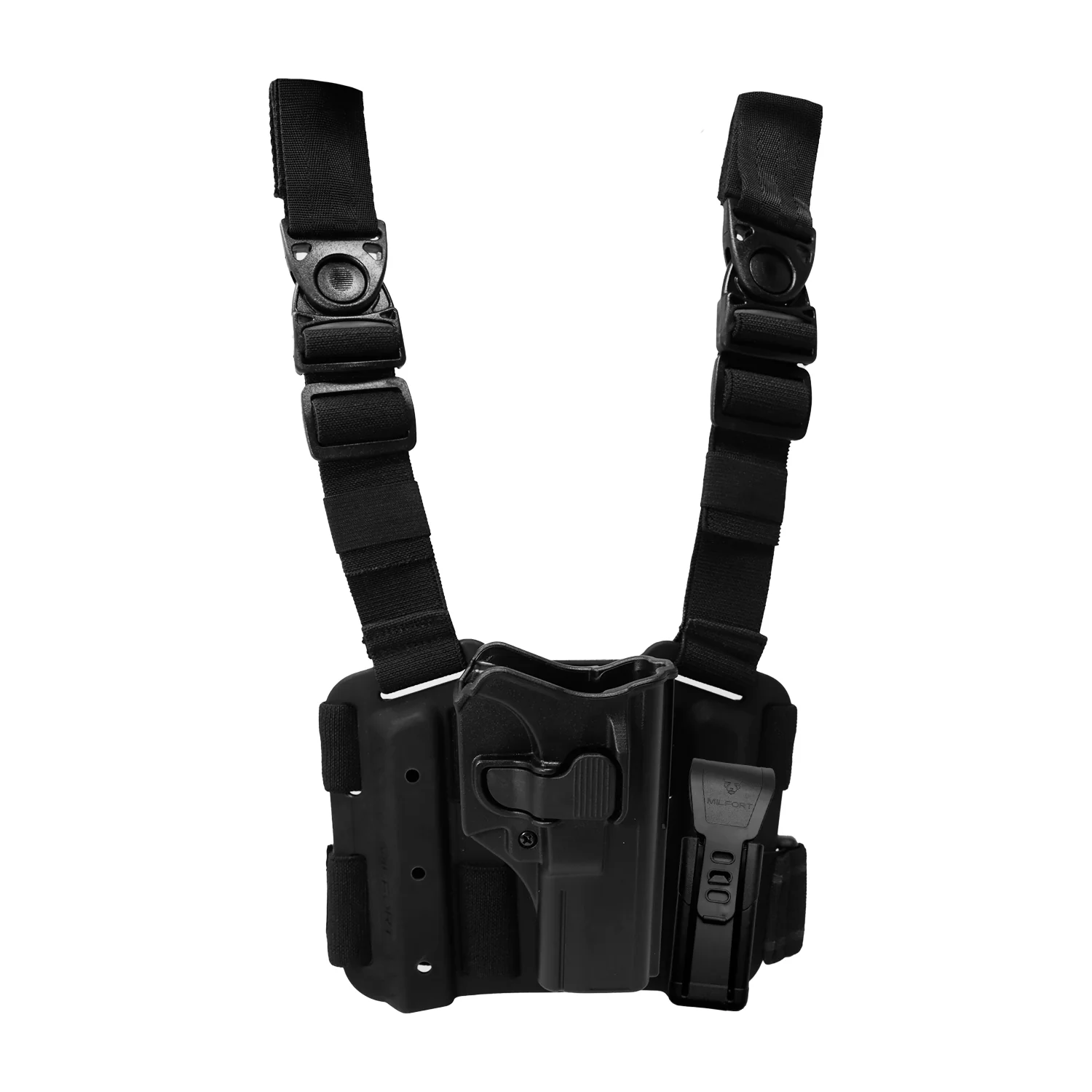 Kit Funda Piernera Táctica Nivel 2 Con Proveedor Individual Glock 17 MILFORT - Imagen 5