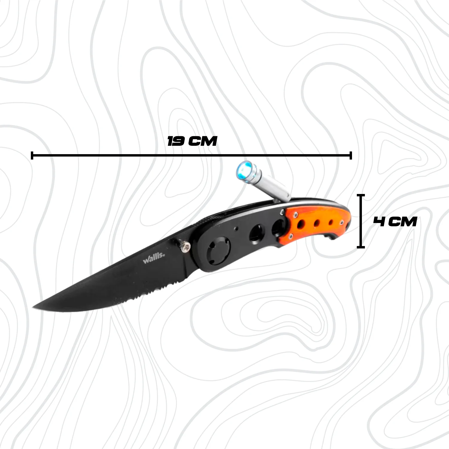 Navaja De Bloqueo Con Linterna Wallis - Imagen 7