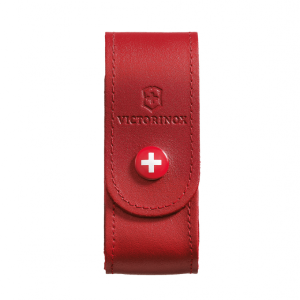 Estuche de cuero rojo para cinturón – Victorinox