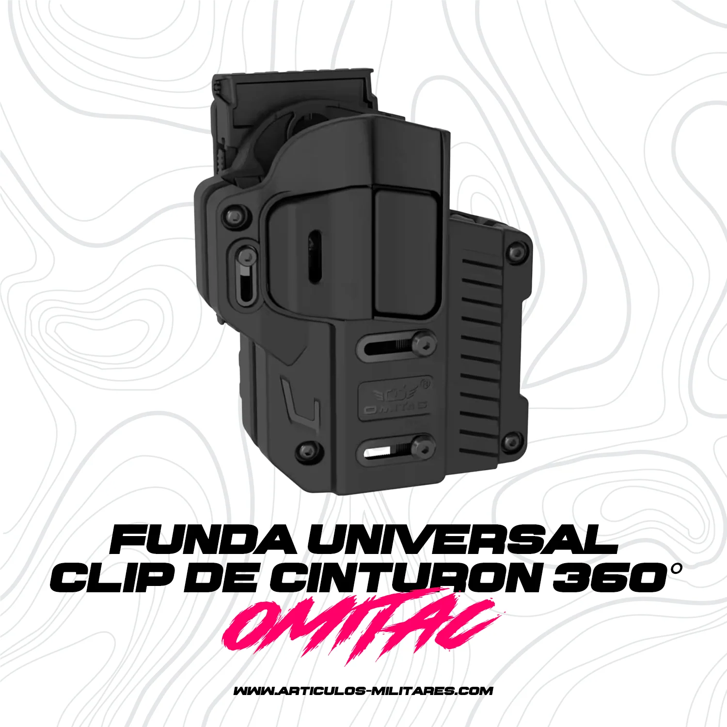 Funda Universal Táctica Omitac Clip de Cinturón 360° - Imagen 2