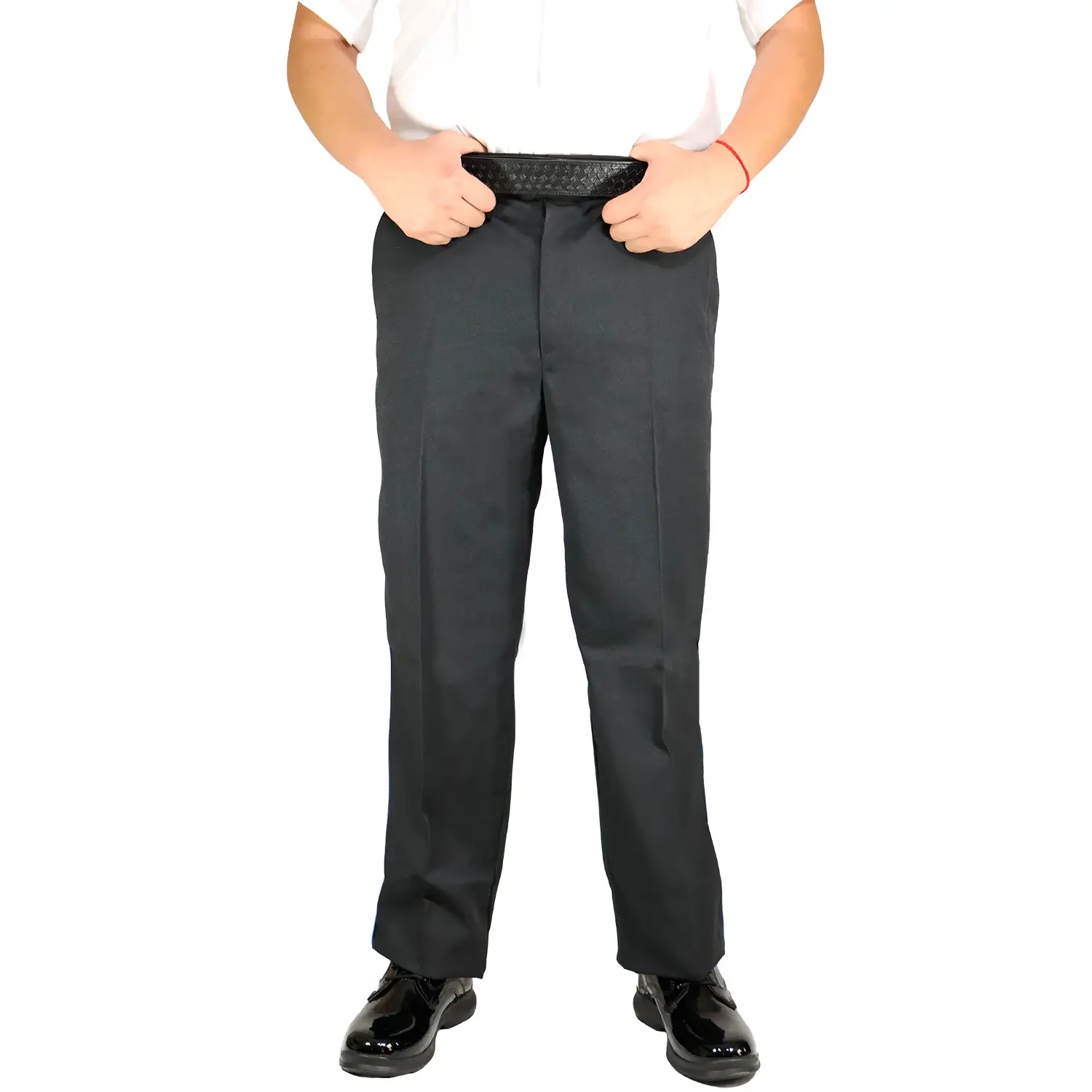 Pantalon Para Seguridad Privada Negro Franja Blanca - Imagen 2