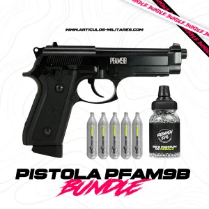 Pistola PFAM9B Blowback Fullmetal De Co2 KIT CROSMAN