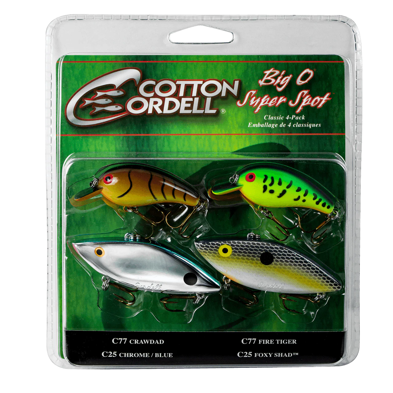 COTTON CORDELL Big O Super Spot Classic PK4CC3 (4 Piezas)