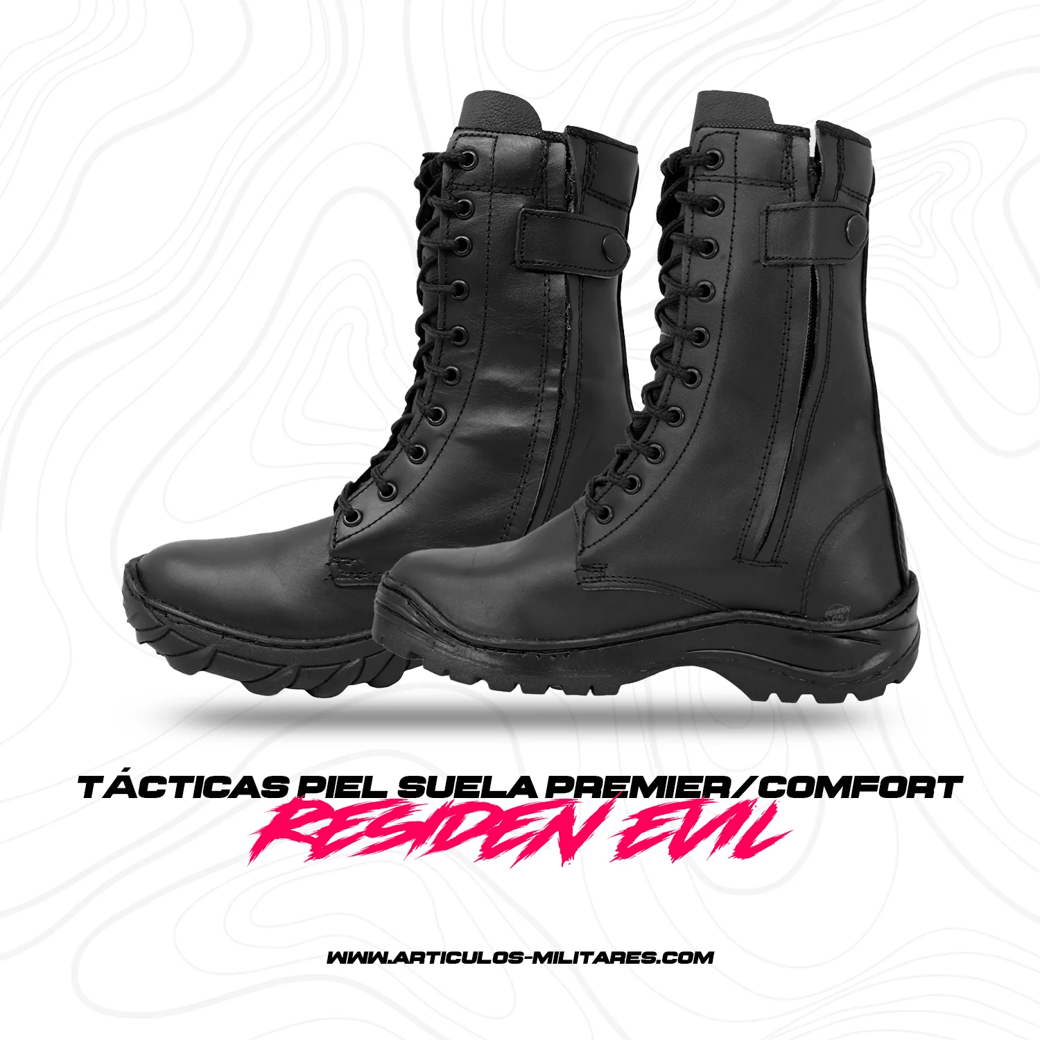 Botas Tacticas Militar De Piel Ligeras