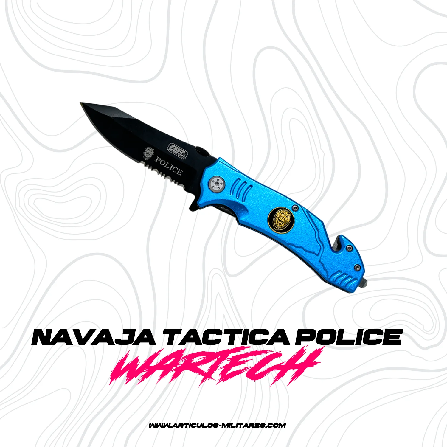 Navaja Táctica Supervivencia S.O.S. WARTECH Police - Imagen 2