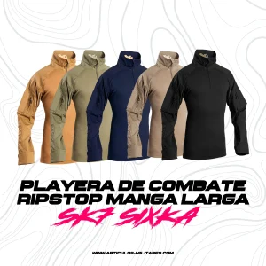Playera De Combate SK7 6K PLayera Manga Larga