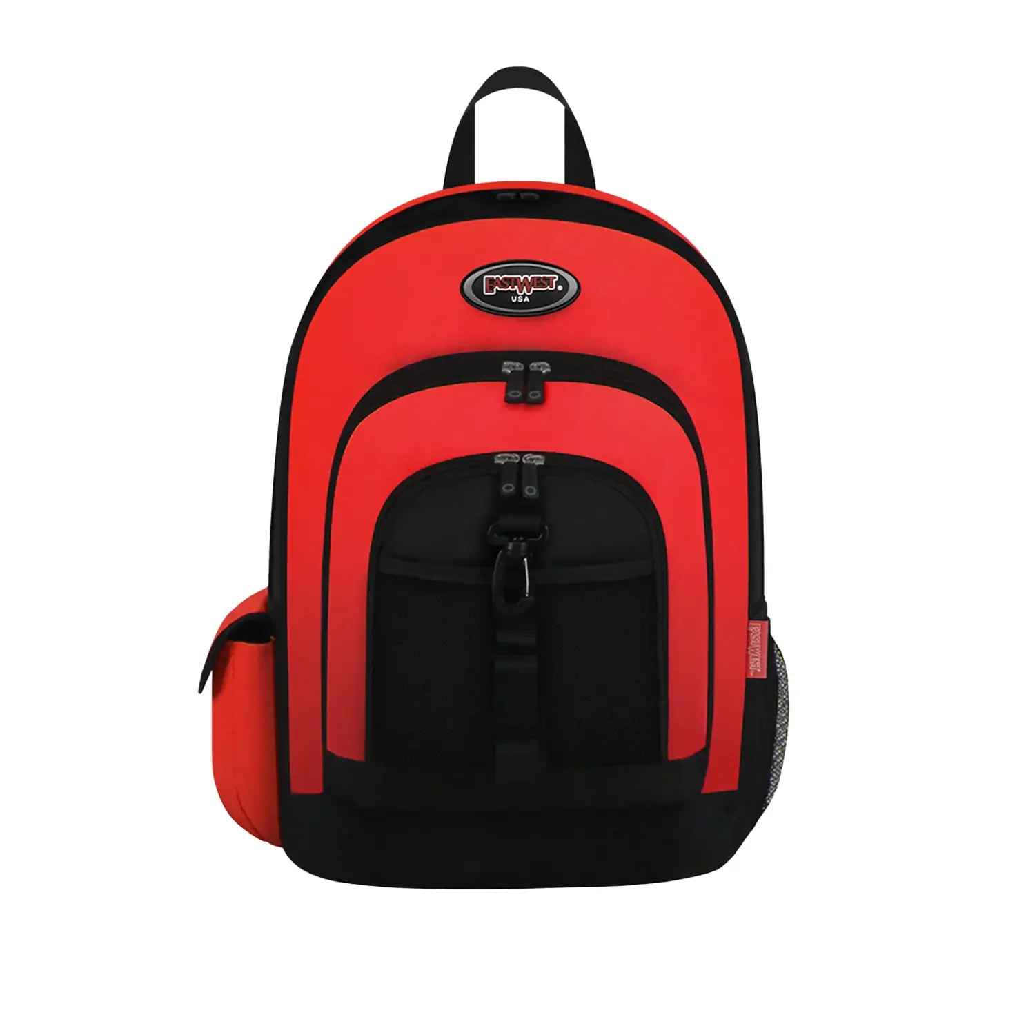 Mochila Escolar East West Con Gancho Porta Llavero Y Botella - Imagen 7