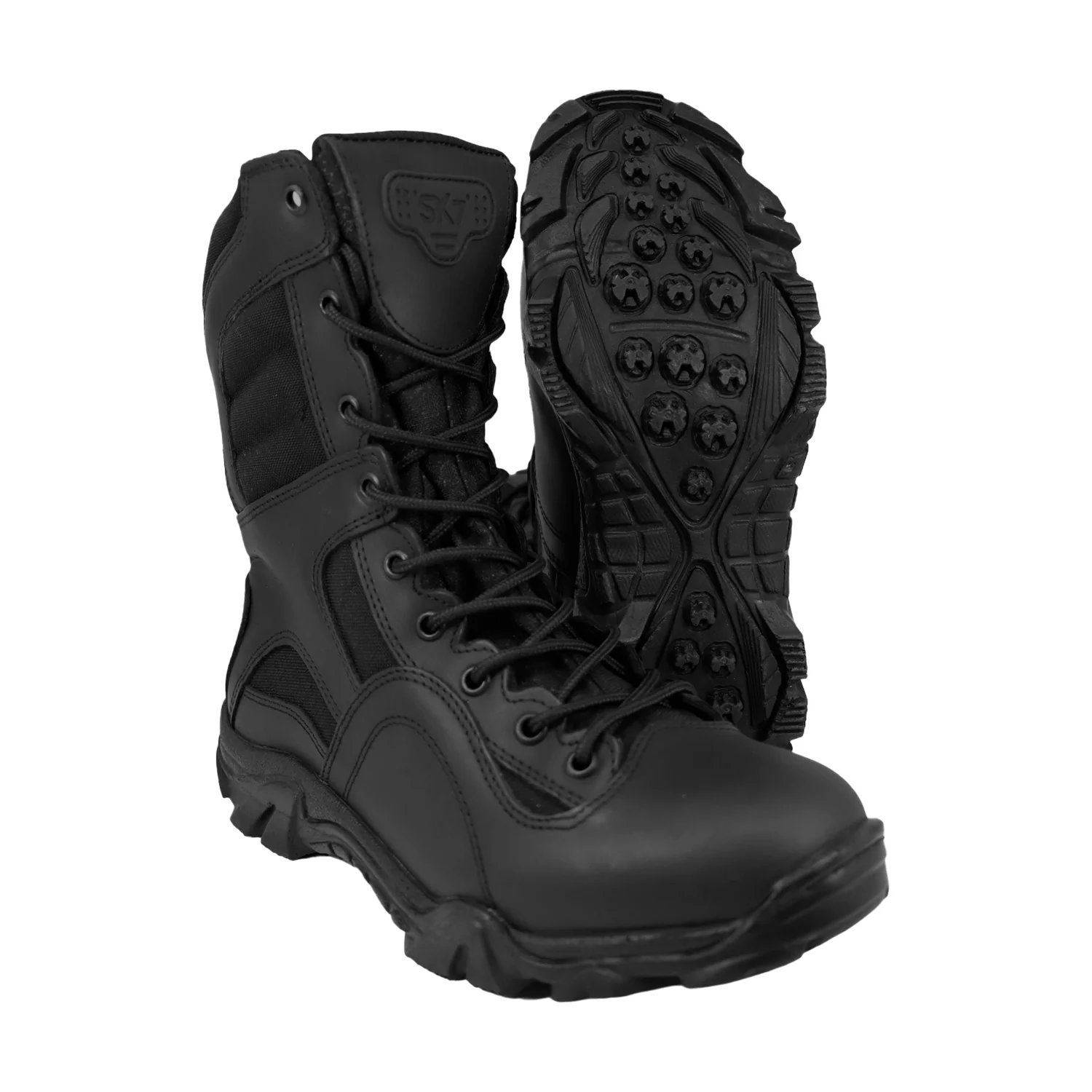Botas Militares Tacticas SK7 SWAT RD Negro Con Cierre - Imagen 3