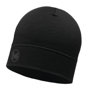 Beanie Merino Lightweight Solid Black – Buff
