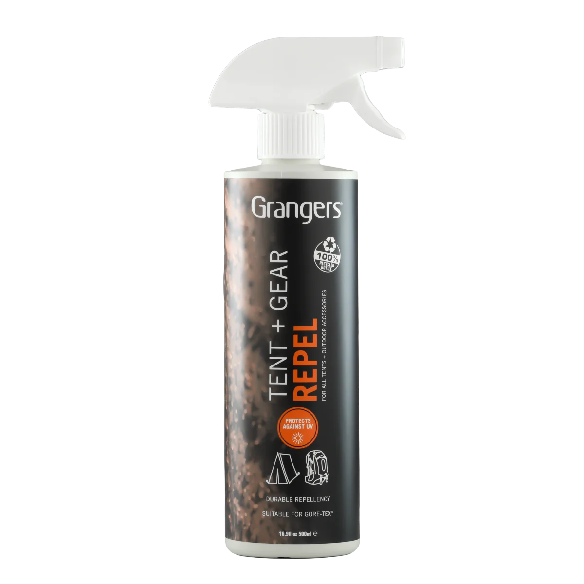 Spray impermeabilizante para carpas y mochilas Tent + Gear Repel UV 500ml – Grangers