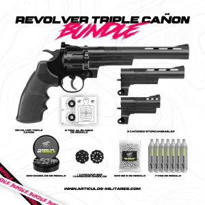 Revolver Crosman Triple Cañon .177 Municion Dual