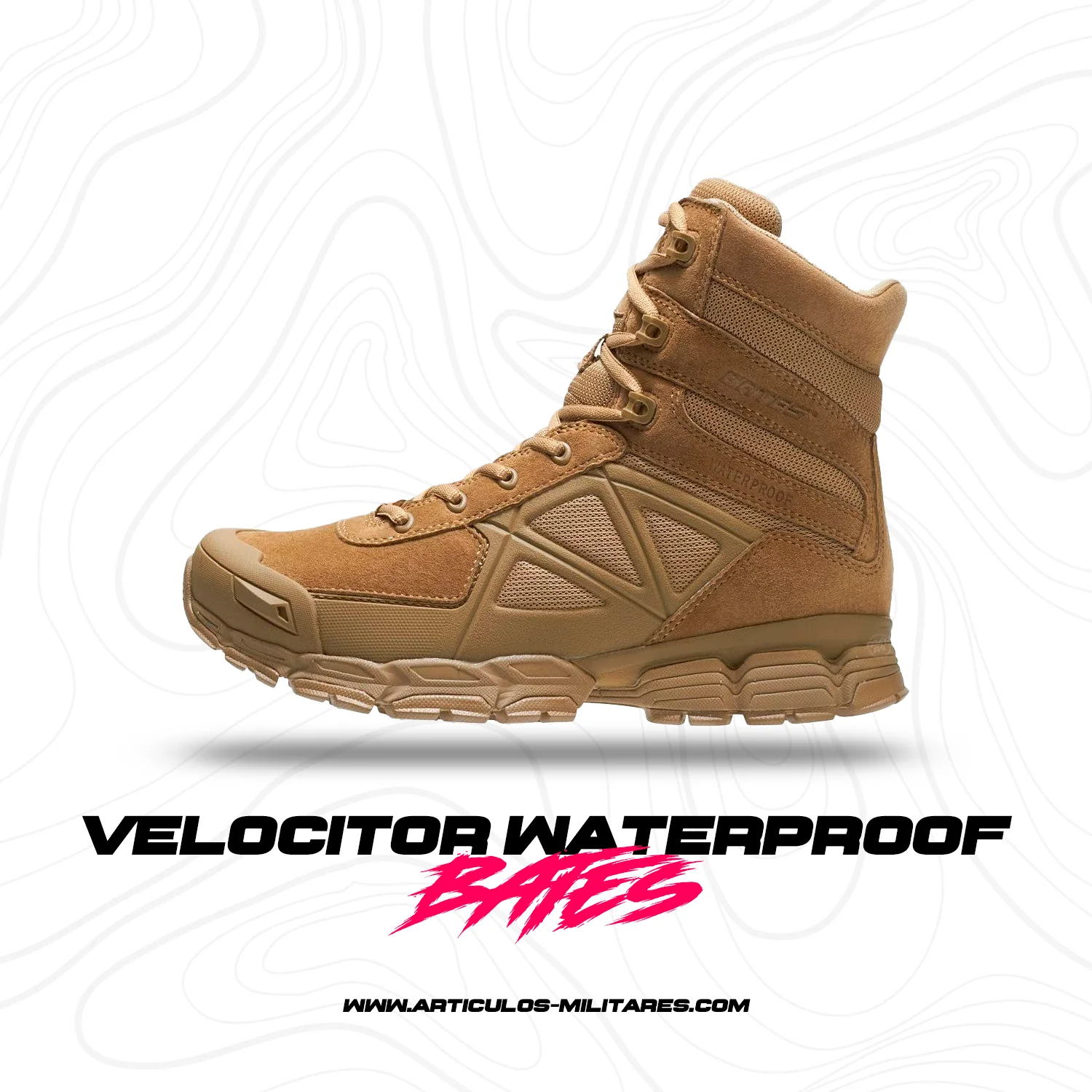 Botas Tacticas Velocitor Impermeables BATES - Imagen 2
