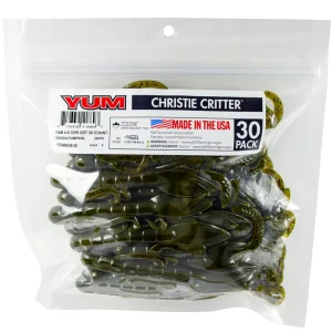 YUM Christie Critter 4.5" YCR4BK (30 Piezas)