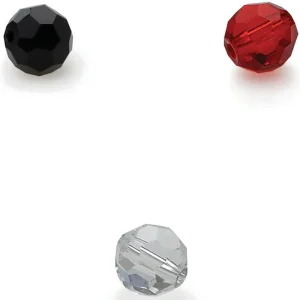 LAZER SHARP Faceted Glass Beads 8mm (20 Piezas)