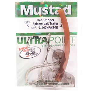 MUSTAD Spinner Bait Trailer Hook With Stopper 91707NPWS