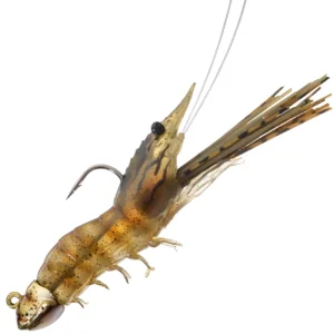 LIVE TARGET Fleeing Shrimp Soft Plastic 3.5" SSJ85SK (2 Piezas)