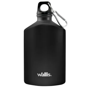 Cantimplora Anfora Aluminio Gancho Y Tapa Rosca 500ml Wallis