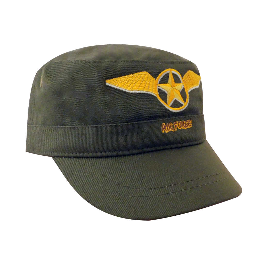 Gorra Air Force Verde Olivo Fidel Algodón Wallis Chanchomon - Imagen 2
