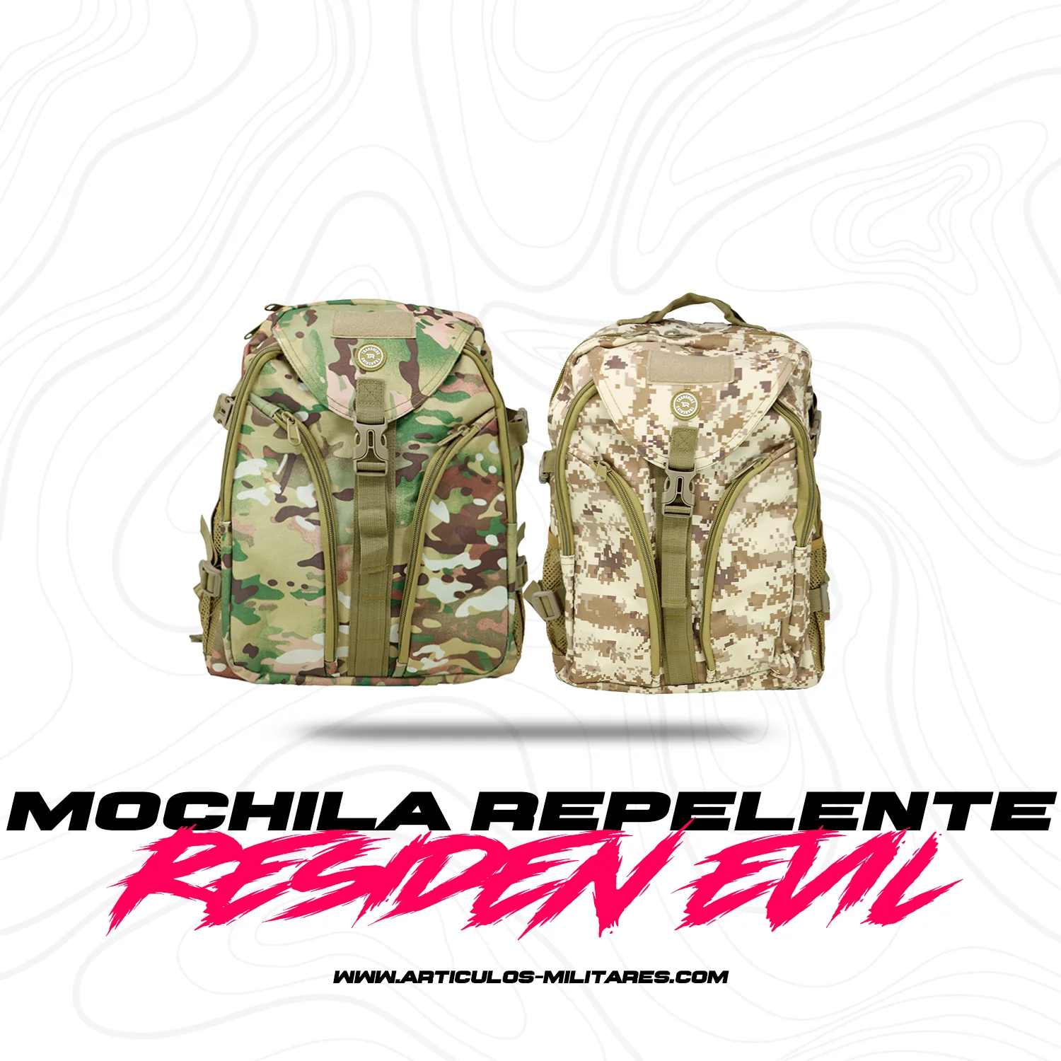 Mochila De Viaje Porta Laptop Tactica Porta Botella - Imagen 2