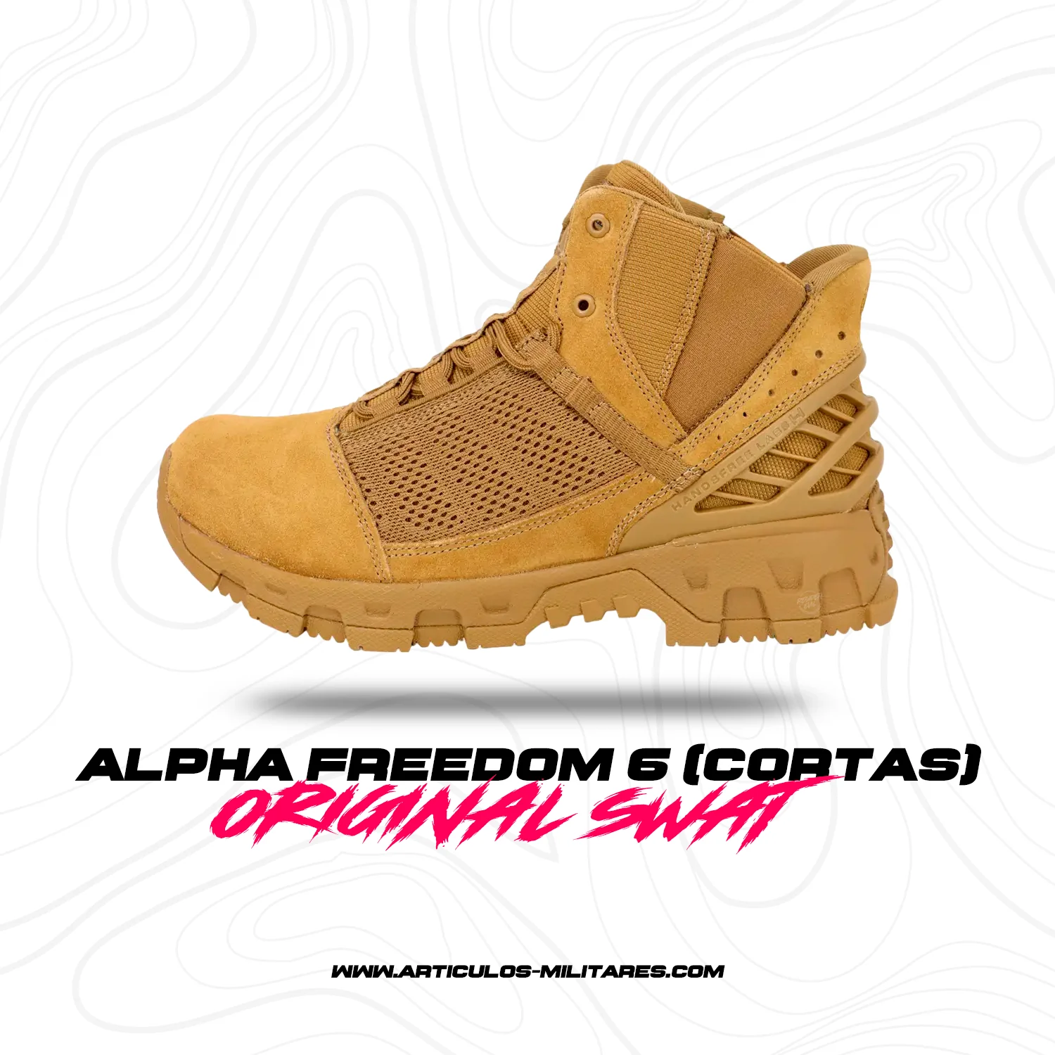 Botas Tácticas Alpha Freedom 6 Coyote (Cortas) ORIGINAL SWAT - Imagen 2