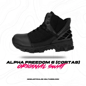 Botas Tácticas Alpha Freedom 6 Negras (Cortas) ORIGINAL SWAT