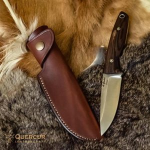 Funda para cuchillo utilitario de 10cm de hoja Quercur Leathercraft