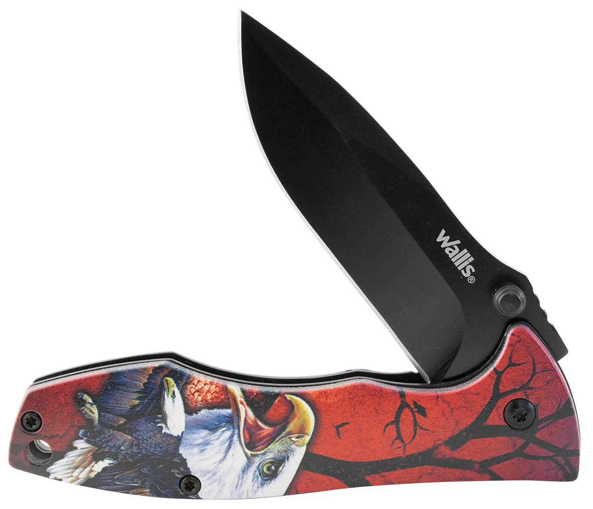 Navaja de bloqueo diseño "águila", acero inoxidable con clip - Imagen 5