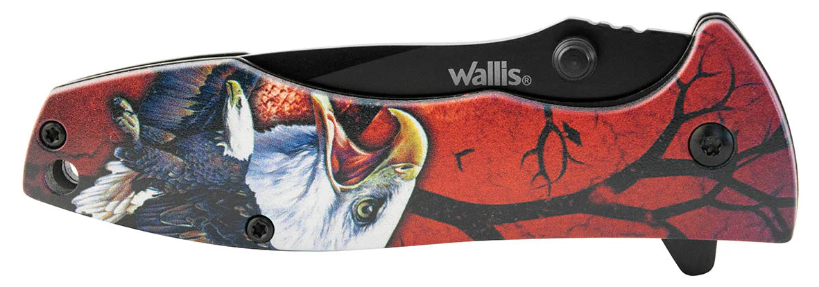 Navaja de bloqueo diseño "águila", acero inoxidable con clip - Imagen 6