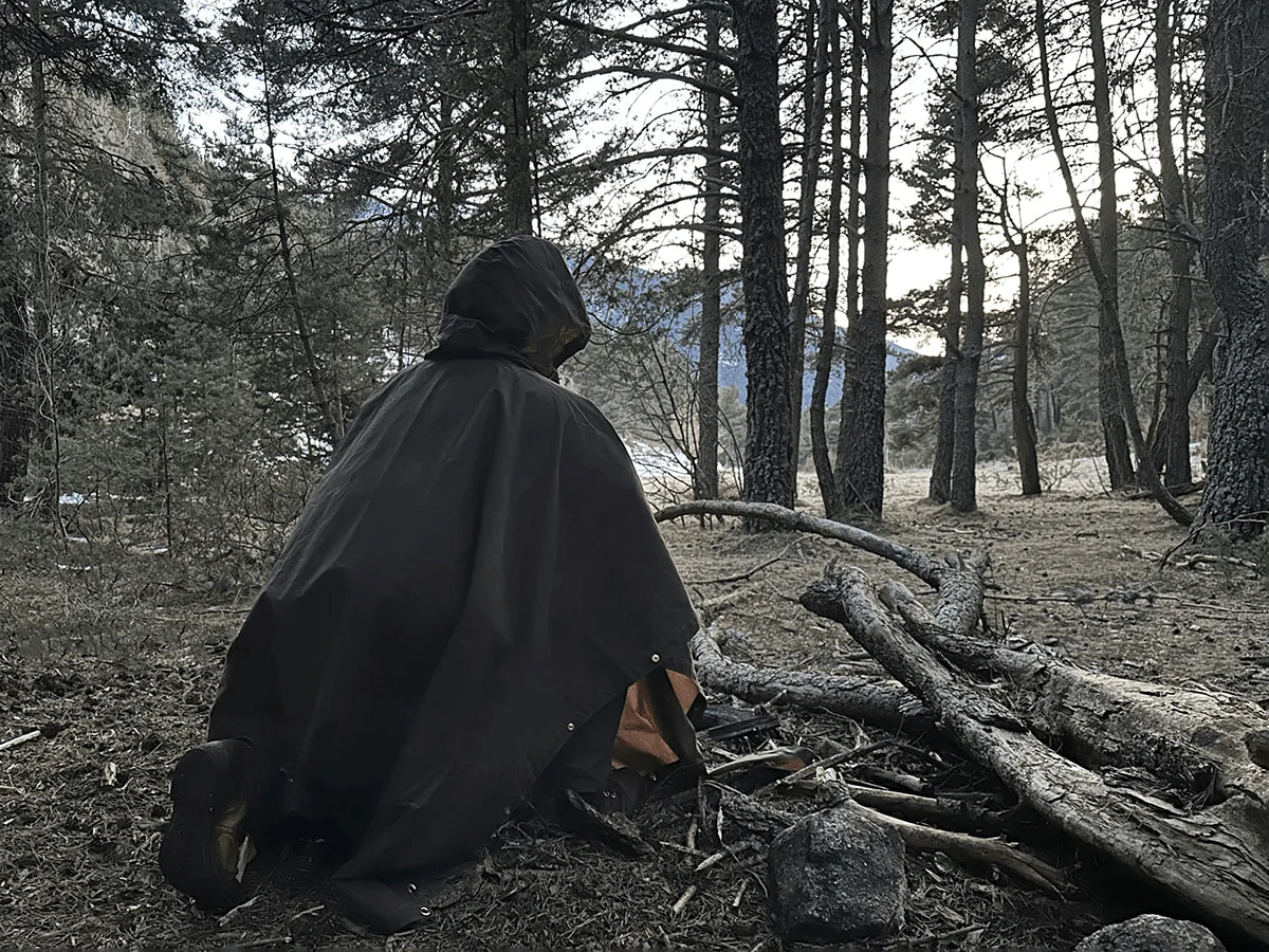 Oilskin Poncho Shelter - Imagen 3