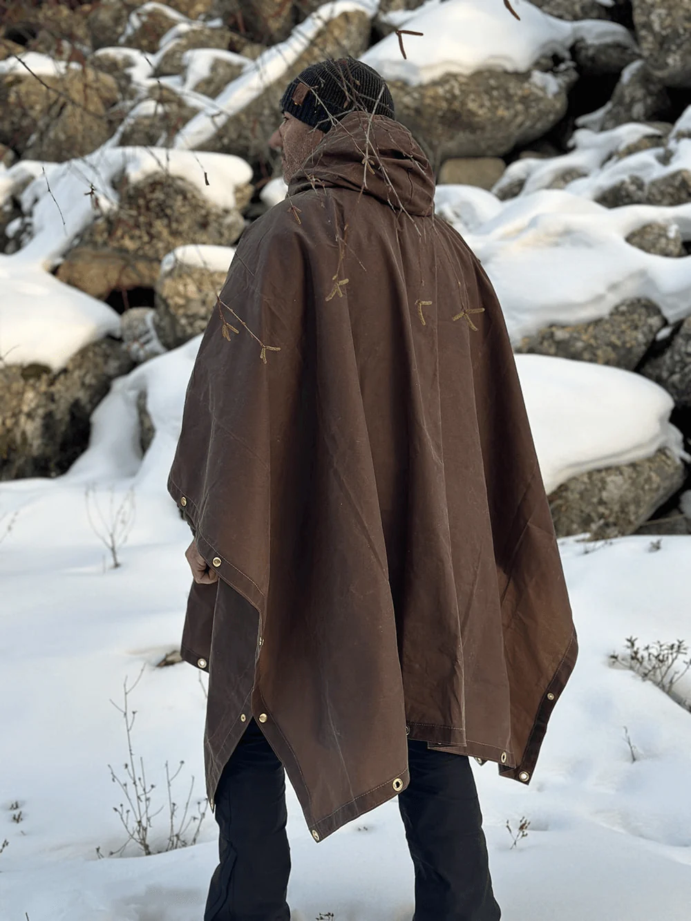 Oilskin Poncho Shelter - Imagen 4