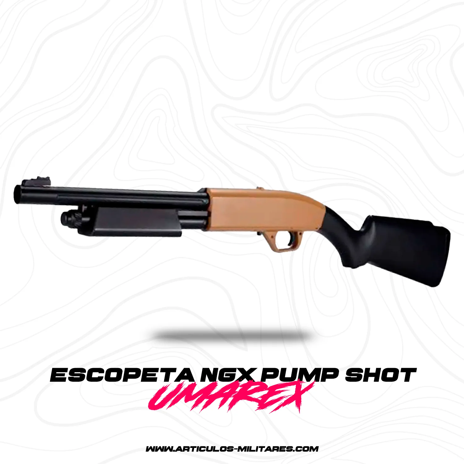 Escopeta Umarex Ngx Pump Shot 4.5m De Polimero Ligero 450fps - Imagen 2