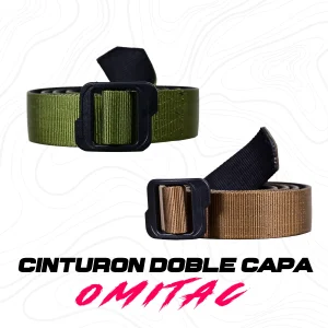 Cinturon Tactico Militar Omitac Doble Vista Porta Accesorios