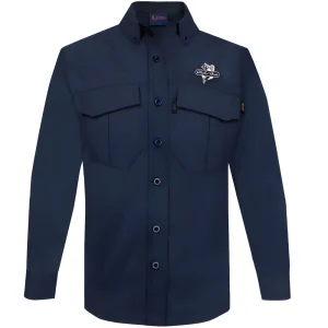 BLACK BASS Pescador Camisa Manga Larga Marino A12101MAR