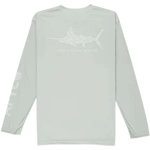 AFTCO Jersey Performance Jigfish Manga Larga M61108-LGRA