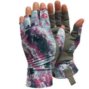 GLACIER OUTDOOR Guantes Ascencion Bay Sun Glove Size Pink Camo 007PK