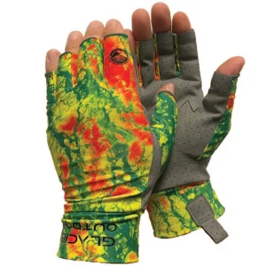 GLACIER OUTDOOR Guantes Ascension Bay Sun Glove Rasta 007RA